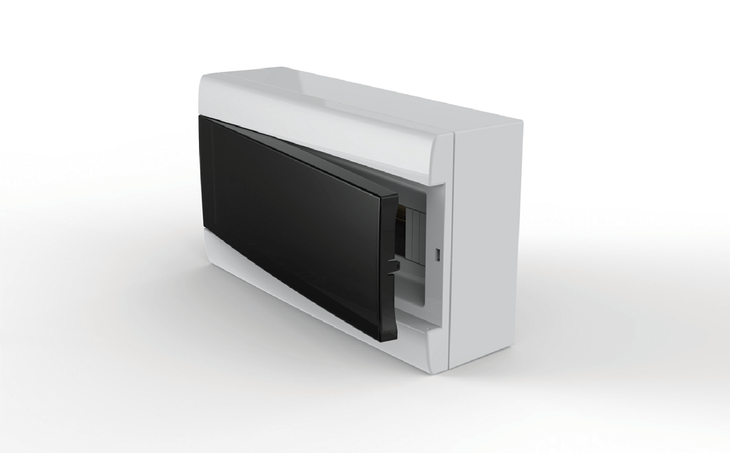 GENROD CAJA DIN SOBREPONER P/ TERMICA 16 MODULOS PTA BLANCA