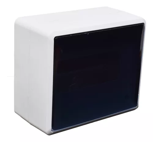 GENROD CAJA DIN SOBREPONER P/ TERMICA 8 MODULOS BLANCA PTA FUME