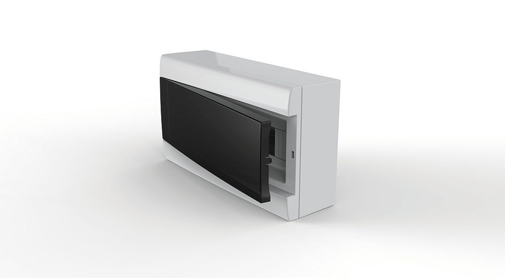GENROD CAJA DIN SOBREPONER Q. ENERGY P/ TERMICA 12 MODULOS PTA FUME