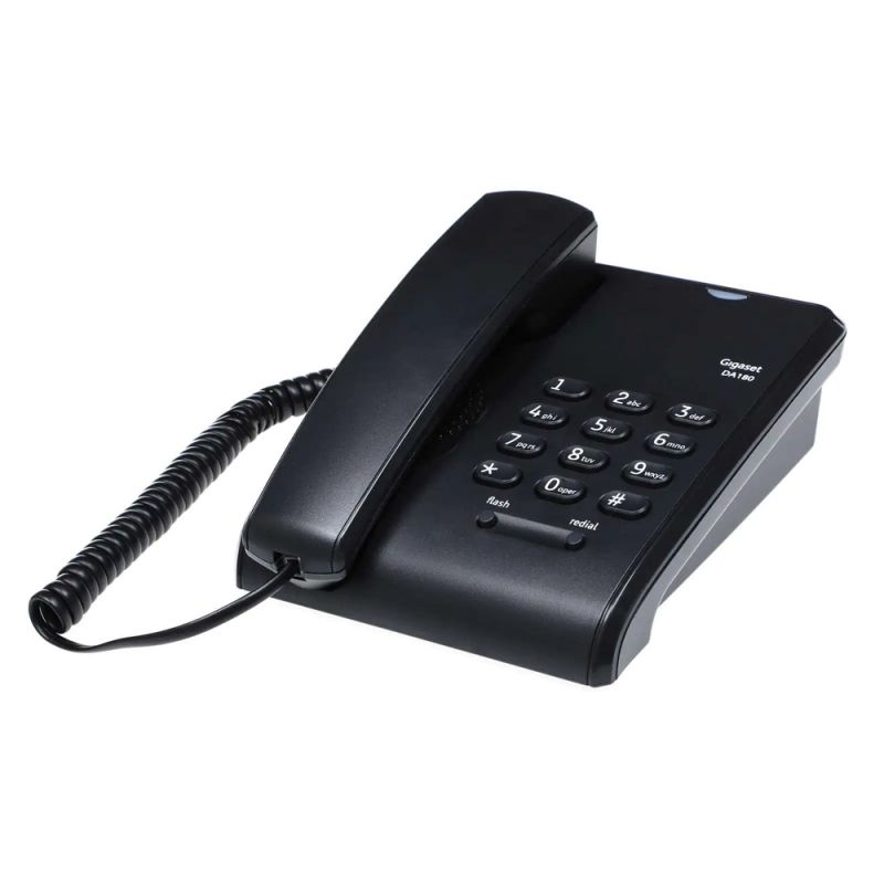 GIGASET TELEFONO FIJO NEGRO DA180