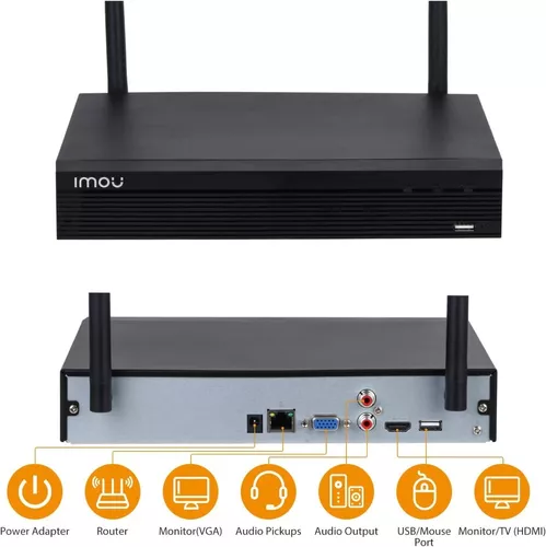 IMOU NVR 4 CH WIRELESS  WIFI 1104HS-W-S2