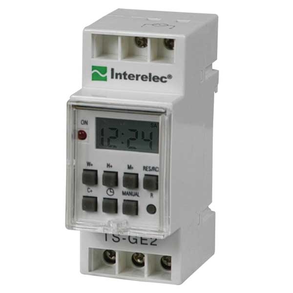INTERELEC TIMER DIGITAL RIEL DIN SEMANAL