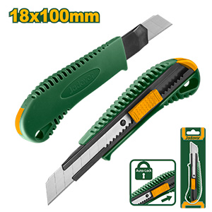 JADEVER CUTTER 18MM X 100MM - LONGITUD 153 MM - C/ PULSADOR PLANO