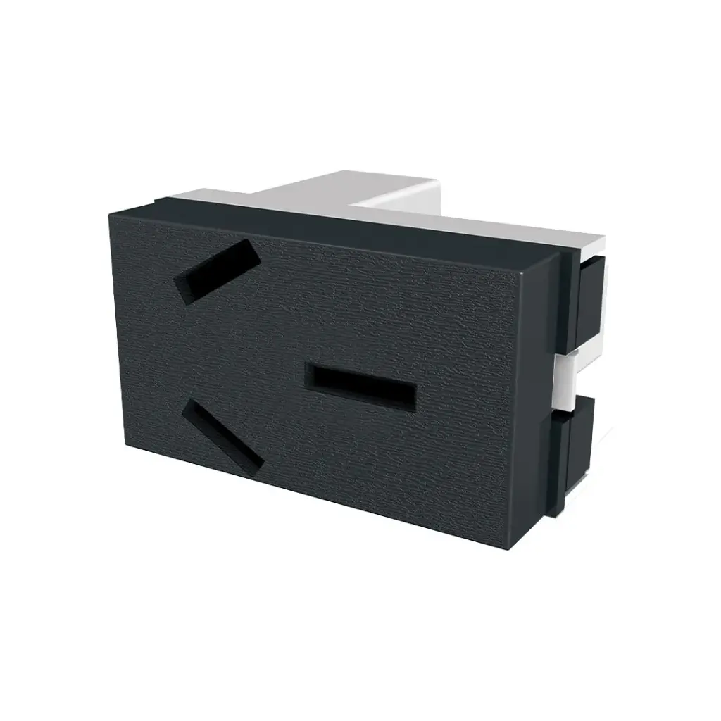 JELUZ PLATINUM TOMACORRIENTE 220V+T NEGRO 20A