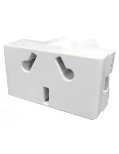 JELUZ VERONA TOMACORRIENTE 10A BINORMA BLANCO