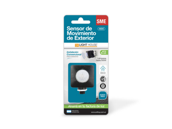 LIGHT HOUSE SENSOR DE MOVIMIENTO DE EXTERIOR