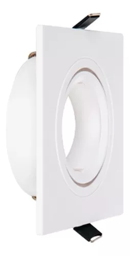 MACROLED ARTEFACTO DE EMBUTIR CUADRADO DICRO X1 MOVIL PC BLANCO BLANCO