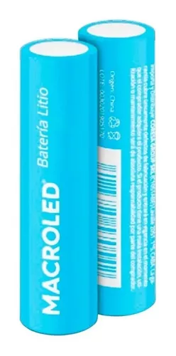 MACROLED BATERIA DE LITIO 18650 RECARGABLE 3.7V 2200MA