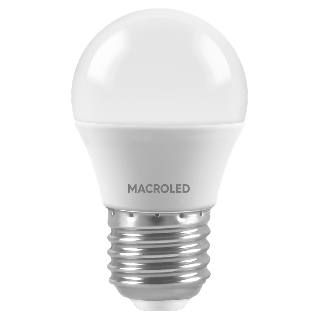 MACROLED BULBO G45 6W E27 CALIDO 3000K