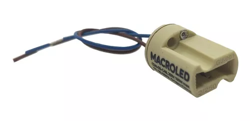 MACROLED CONECTOR CERAMICO G9 CON 15 CM CABLE
