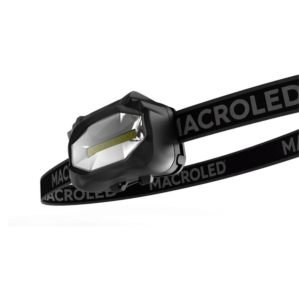 MACROLED LINTERNA FRONTAL PRO 3W LED COB 120 LUMENES