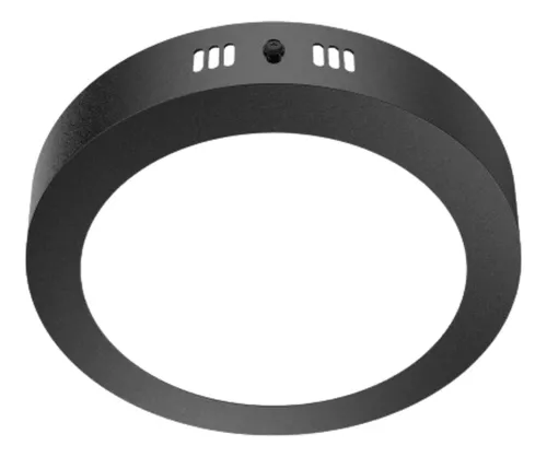 MACROLED PANEL PLAFON CIRCULAR APLICAR NEGRO 12W FRIO 6000K