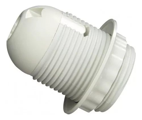 MACROLED PORTALAMPARA PLASTICO E27 CON ROSCA EXT
