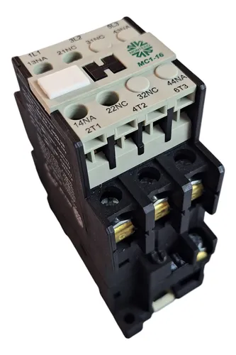 MONTERO CONTACTOR MC1-16 16A 3 POLOS + 2NA+2NC Bob: 220VCA