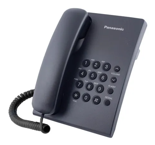 PANASONIC TELEFONO FIJO KX-TS500B NEGRO