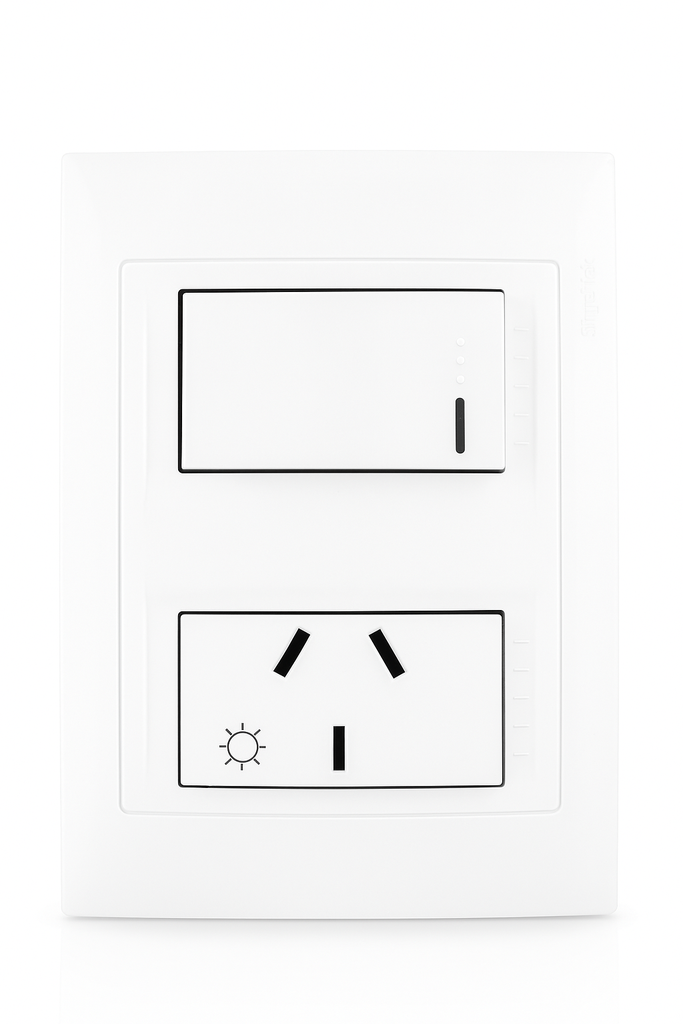 PLASNAVI BASE CONJ. BASE PUNTO Y TOMA 10A BLANCO