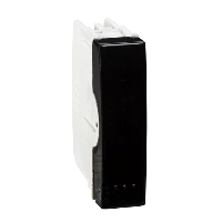 PLASNAVI BASE MEDIO MODULO INT UNIPOLAR 16AX250V NEGRO