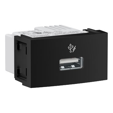 PLASNAVI BASE MOD 1 TOMA USB 2.0 1 A 1M NEGRO