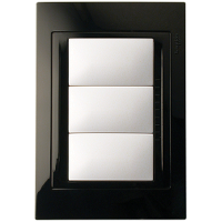 PLASNAVI BASE TAPA 3 MODULOS NEGRO
