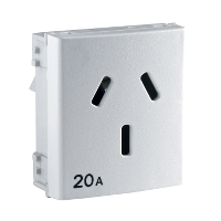 PLASNAVI RODA TOMA C/TIERRA 20A - 250V BL