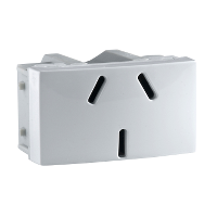 PLASNAVI BASE TOMA C/ TIERRA 10A 250V BLANCO