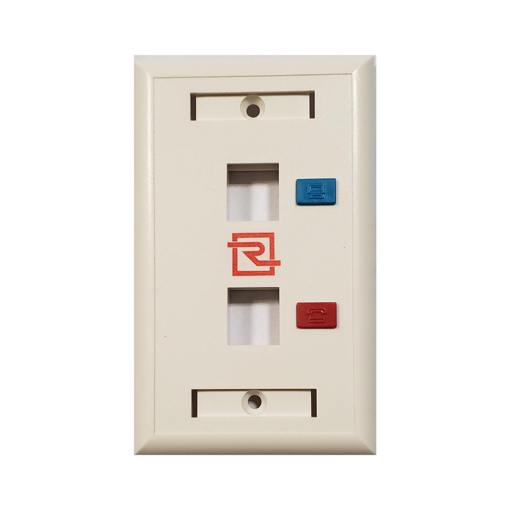 REGUVOLT FACE PLATE 2 PORT