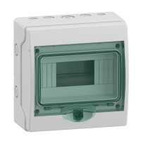 SCHNEIDER CAJA DIN SOBREPONER IP65 P/ TERMICA 8 MODULOS MINIKAEDRA