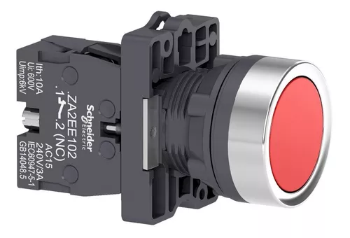 SCHNEIDER PULSADOR RASANTE ROJO 1NC