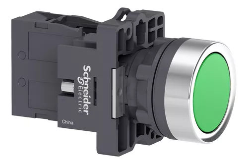 SCHNEIDER PULSADOR RETENCION 1NA VERDE X2A