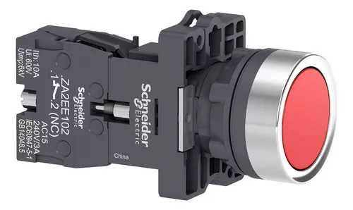 SCHNEIDER XA2 PULSADOR RET 1NC ROJO