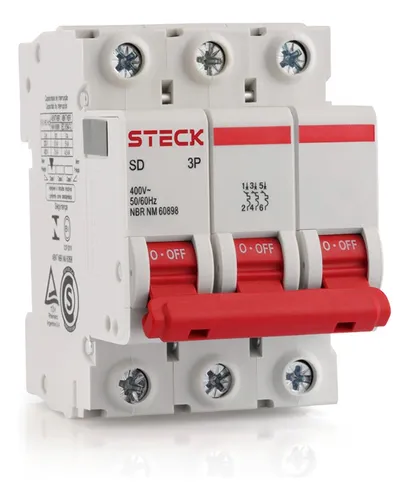 STECK INT. TERMOMAGNETICO 3X63 CURVA C 3KA