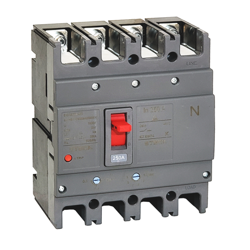 STECK INTERRUPTOR AUTOMATICO CAJA MOLDEADA T250 4X250A 35KA RELE TERMOMAGNETICO AJUSTABLE