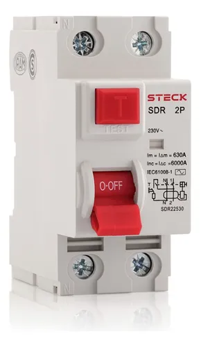 STECK INTERRUPTOR DIFERENCIAL 2X63 30MA 230V