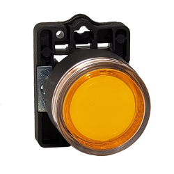 STECK PULSADOR LUMINOSO AMARILLO