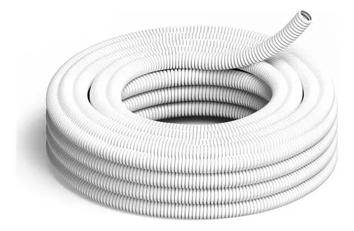 STRADA CAÑO CORRUGADO 7/8 BLANCO IGNIFUGO X 25 MTS