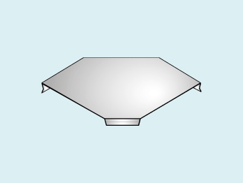 STUCCHI TAPA CURVA PLANA 90°  150X0,7MM