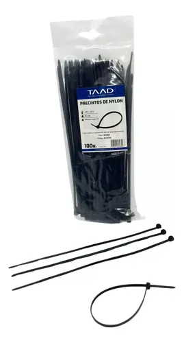 TAAD PRECINTO NEGRO 4,8 MM X 400 MM