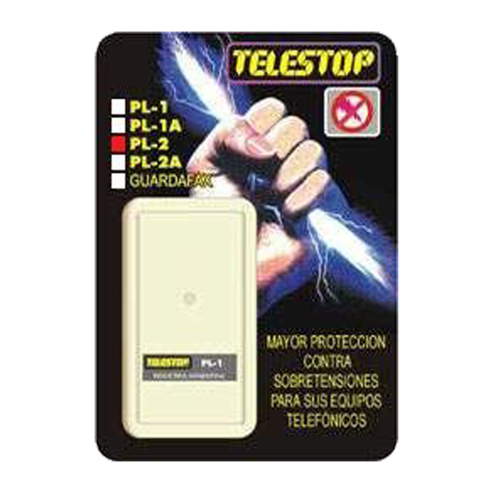 TELESTOP PL-2 PROTECTOR TELEFONICO 2 LINEAS
