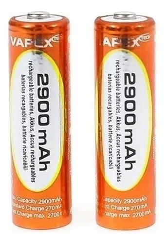 VAPEX PILA RECARGABLE AA 2900 MHA X UNIDAD