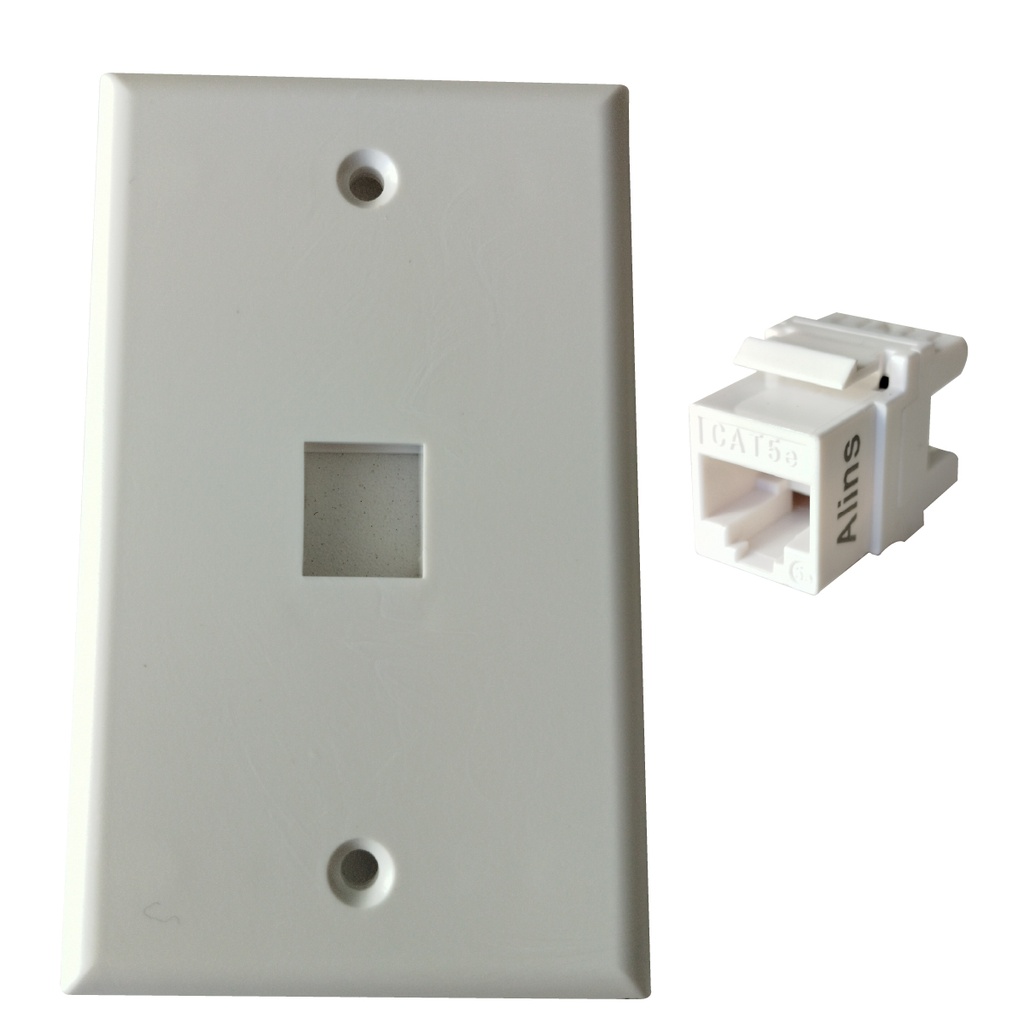 ALINS FACE PLATE 1PORT