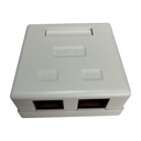 ALINS ROSETA 2 PUERTOS CON JACK CAT6