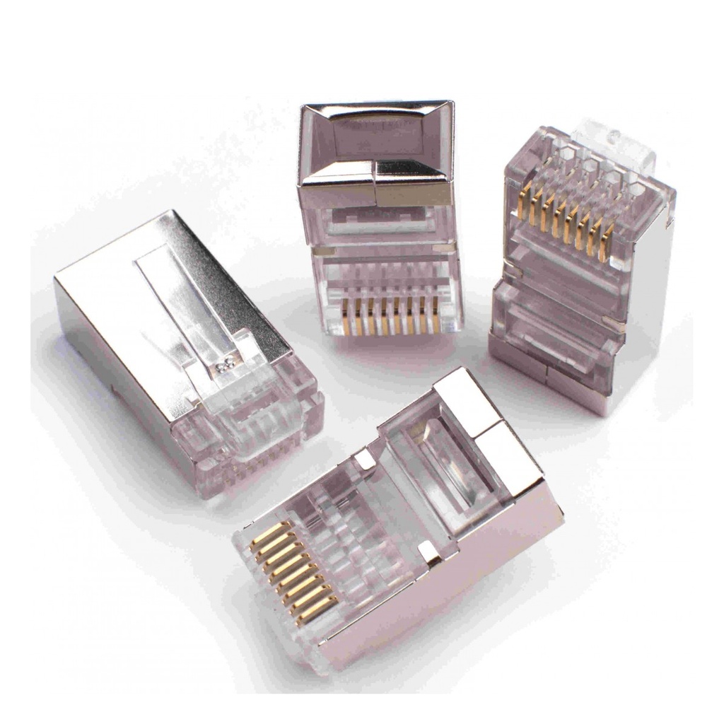 ALINS FICHA MACHO RJ45 PLUG CAT.6 FTP BLINDADA