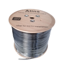 ALINS CABLE FTP CAT6 DOBLE VAINA 2×4×0.57±0.01MM CCA BRAIDING 80 CCA 305M WOOD SPOOL