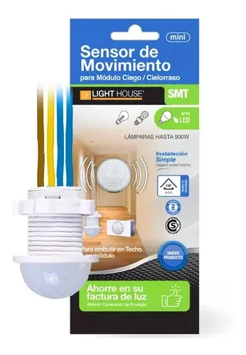 LIGHT HOUSE SENSOR DE MOVIMIENTO MODULO CIEGOS