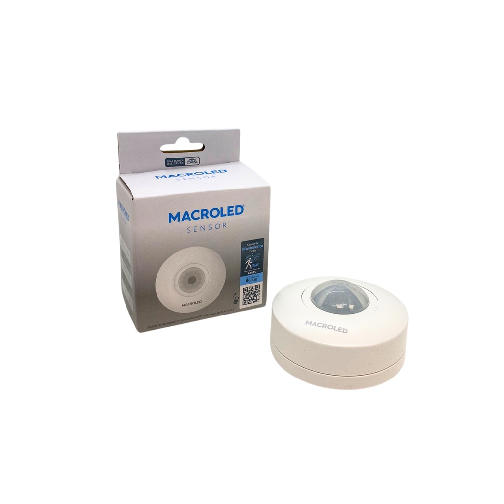 MACROLED SENSOR DE TECHO 360° 20M ALCANCE 