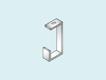 STUCCHI SOPORTE "J" PARA PERFIL C DE  50MM ZIN