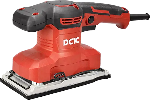 DCK LIJADORA ORBITAL POTENCIA 320W DIMENCIONES DE LA ALMOHADILLA 93*185MM PESO 1.63KG  , SOPORTE ANTI-VIBRACIONES, BOTON DE BLOQUEO 