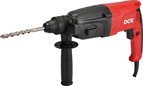 DCK ROTOMARTILLO POTENCIA 800W FUERZA DE IMPACTO 3J DIAMETRO MAX. DE PERFORACION 26MM PESO 2.93KG INCLUYE MANGO AUXILIAR, MEDIDOR DE PROFUNDIDAD, MALETIN PLASTICO, CARBONES 