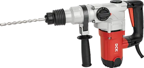 DCK ROTOMARTILLO 1150W FUERZA DE IMPACTO 4.7J DIAMETRO MAX. DE PERFORACION DE CONCRETO 28MM PESO 5.1KG INCLUYE MANGO AUXILIAR, ENGRASADOR, MEDIDOR DE PROFUNDIDAD, 2 O RING, TAPA GUARDAPOLVO, CARBONES 