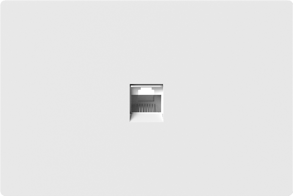 MACROLED CONECTOR DE RED MONACO BLANCO RJ45